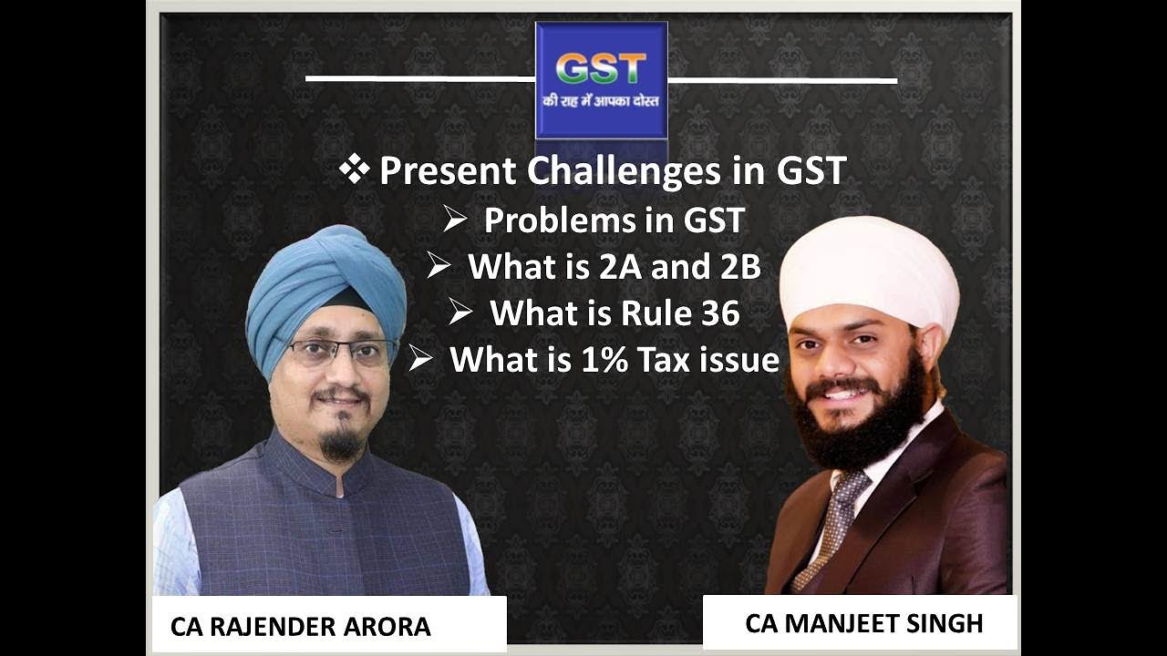 Present Challenges in GST | CA Rajender
