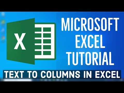 Microsoft Excel Tutorial - Text to Columns in Excel | How to Use Text-to-Columns in Excel