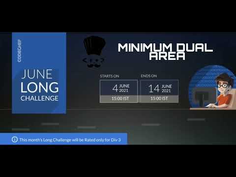 MINIMUM DUAL AREA || CODECHEF || JUNE LONG CHALLENGE