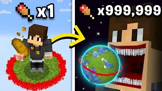 Minecraft, But Eating Makes Me Giant! (x999,999)