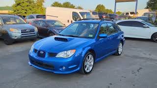 2007 Subaru Impreza WRX WAGON 5-Speed Manual NEWPORT BLUE PEARL (RARE FIND)