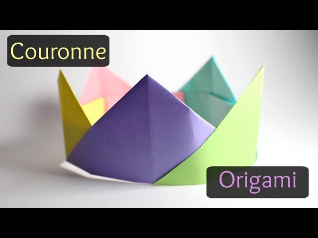 Origami modulaire : Couronne  Origami modulaire, Origami, Couronnes de  papier