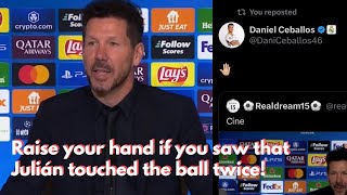 Simeone didn’t hold back!, Real Madrid players reaction to Julian Alvarez’s Controversial Penalty