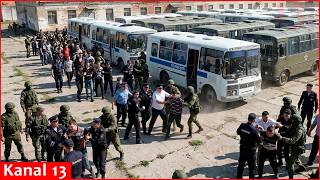 Russian soldiers try to get imprisoned to avoid going to the front line