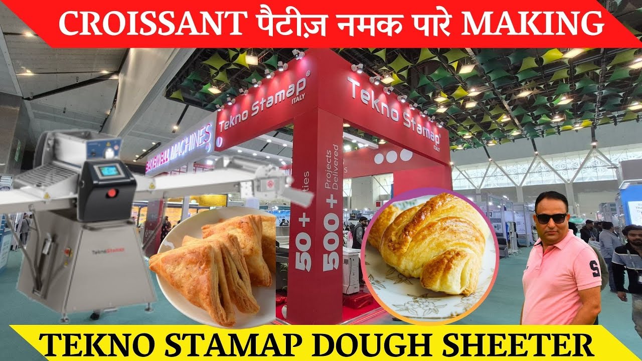 Dough sheeter machine for bakery & home - Croissant dough / Bakery product machinery food processing
