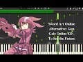 Sword Art Online Alternative: Gun Gale Online ED - To See the Future (Synthesia)