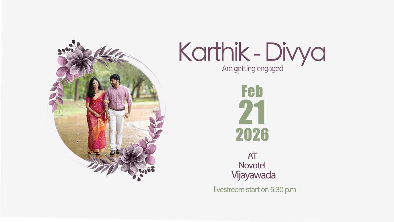 Karthik - Divya Engagement