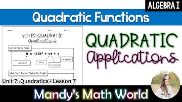 Quadratic Applications