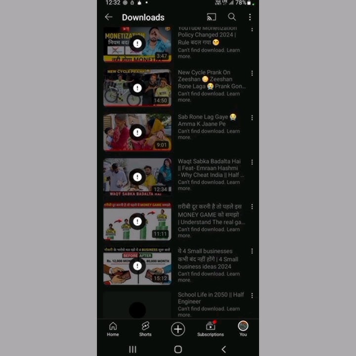 Fix try downloading failed video again youtube problem  🤩 #shorts #shortsviral