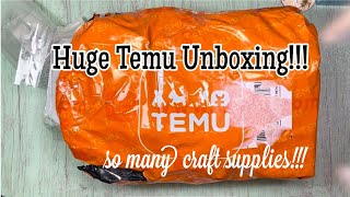 HUGE Craft Supply Temu Unboxing!!!