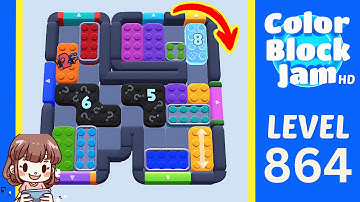 Color Block Jam Level 864 Solution Walkthrough