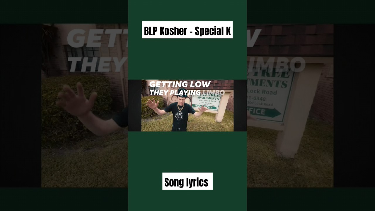 BLP Kosher Special K song lyrics 🔥songlyrics blpkosher specialk 