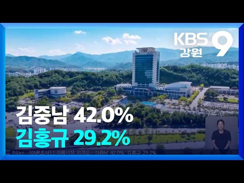[2차 여론조사]⑤ <strong>강릉시장</strong> 지지도…김중남 42.0%·김홍규 29.2% / KBS  2026.05.15.
