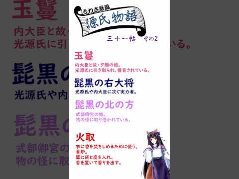 【源氏物語】ウワサ話風／三十一帖　その2