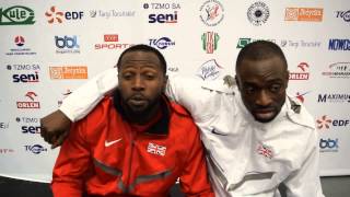 Interview with TJ Ossai and Mark Findlay, the gold and silver medallists in the European M35 60m cha