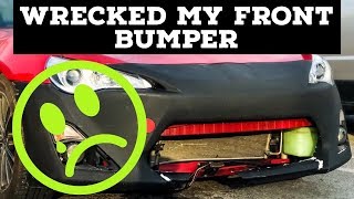 WRECKED MY FRONT BUMPER || 2013 Scion FRS