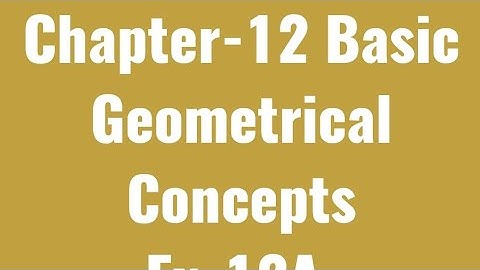 Class 4 ch - 12 Basic Geometrical Concepts  ex - 12 A