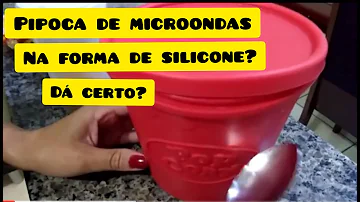 Como fazer pipoca no microondas com recipiente de silicone?