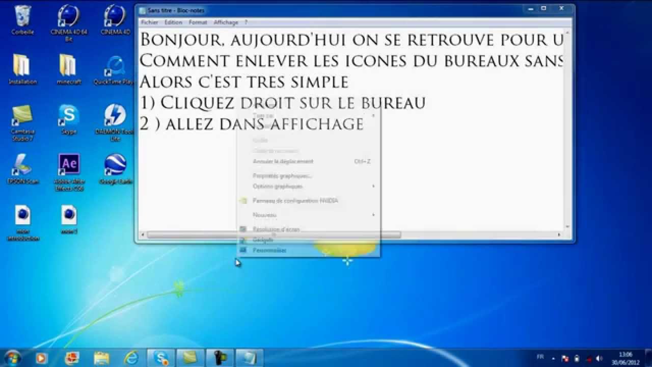 Mini Tuto Enlever Les Icones De Son Bureau Youtube Mini Tuto Enlever Les Icones De Son Bureau Youtube