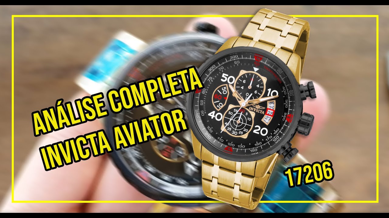 relogio invicta aviator
