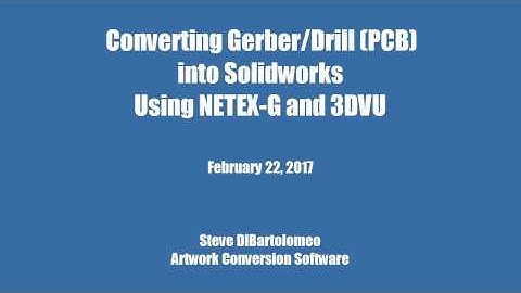 gerber drill to SolidWorks