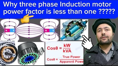 Why 3 Phase induction motor power factor is less than 1?.#industry #motor #induction #pf