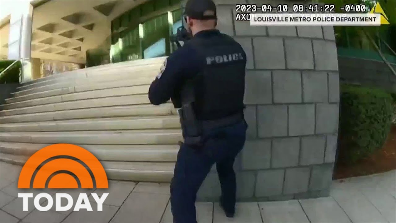 Louisville bank shooting: Police body cam footage released