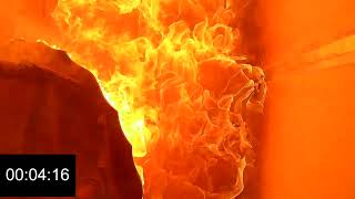 LOOKING UP AT A FLASHOVER