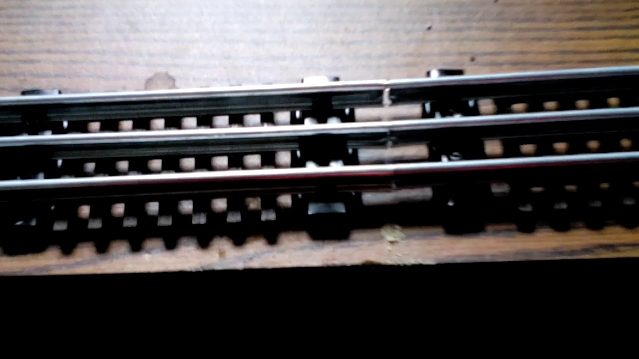 Railroad ties for Menard's 3rail o scale tubular track! YouTube