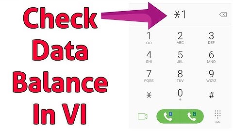 How To Check VI Vodafone Idea Net Balance Using USSD Code | VI Sim Me Net Balance Kaise Check Kare .