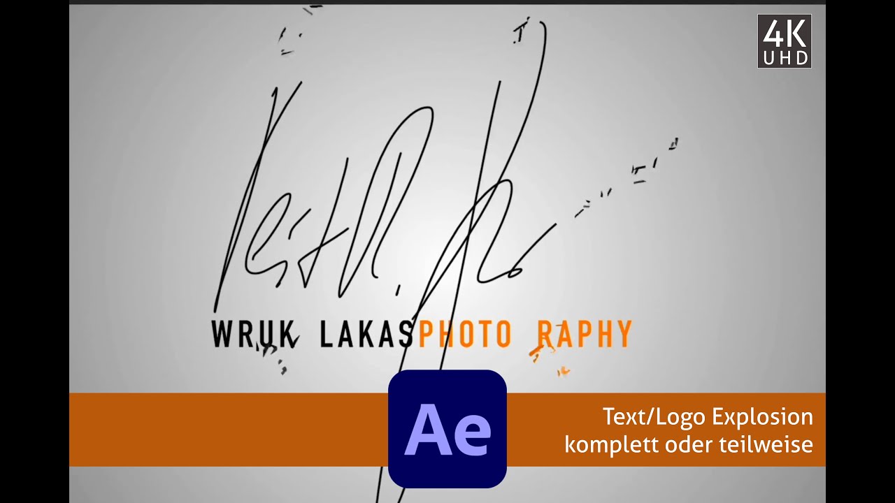 After Effects: PIXEL POLLY - Text Logo Animation/Explosion - ohne externe PlugIns - Tutorial DEUTSCH