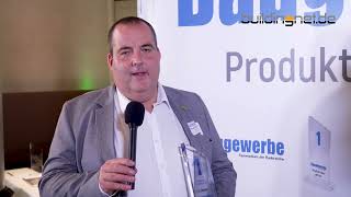 Baugewerbe Produkte des Jahres 2026 - Christoph Thanner im Interview