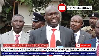 PS assures timely capitation, exam results on Dec 11, and smooth student placement before Christmas
