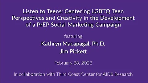 Current Issues in LGBTQ Health: Kathryn Macapagal ...
