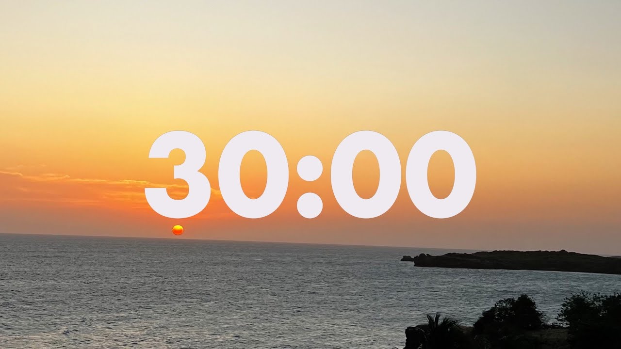 30 Minute Timer With Beeps at the End - YouTube