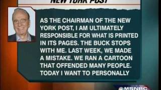Rupert Murdoch apologizes for cartoon, has crush on Obama