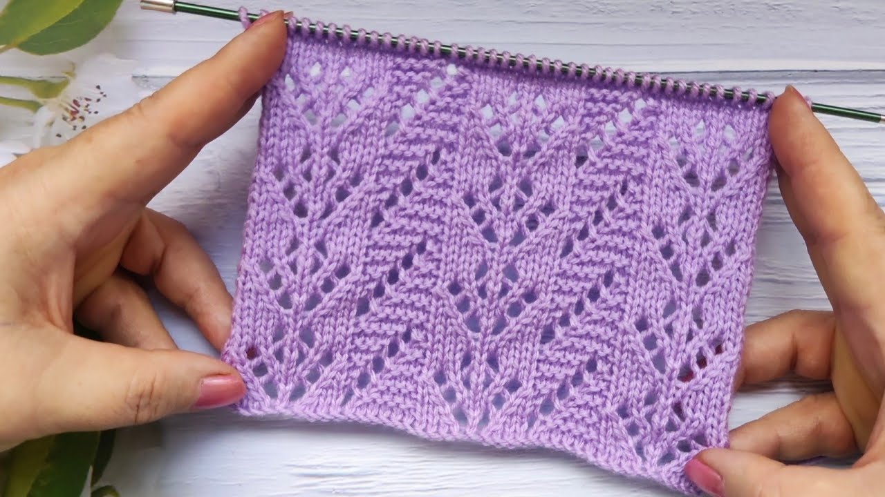 Lace Stitch Knit Pattern | Ajourmuster stricken | Punto Traforato ai ferri | Point Ajouré au Tricot