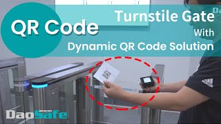 Dynamic QR Code---Daosafe Dynamic QR Code & Card Swiping Integrated Turnstile Gate Access Controller