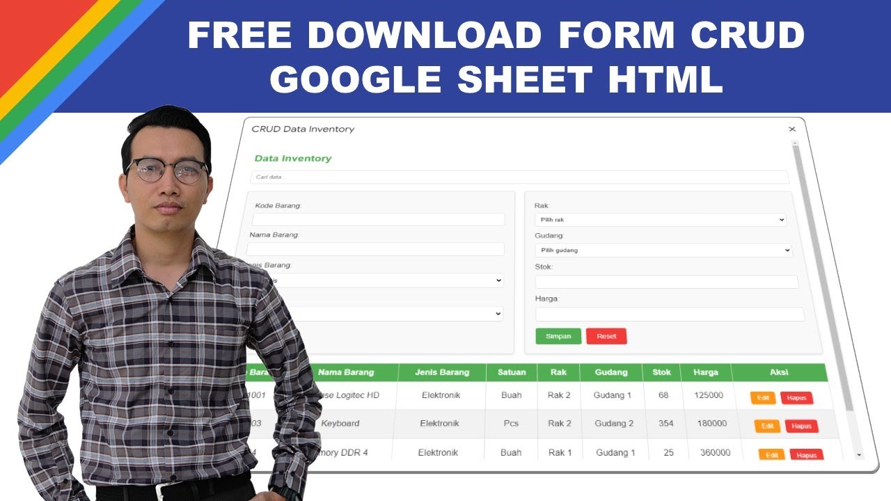 FREE DOWNLOAD KHUSUS MEMBER DOWNLOAD FILE FINAL | CRUD GOOGLE SHEET ...