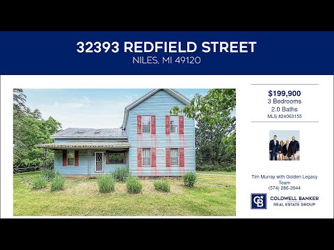 32393 Redfield Street, Niles, MI home video tour