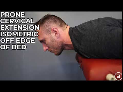 Prone Cervical Extension Isometric Off Edge of Bed
