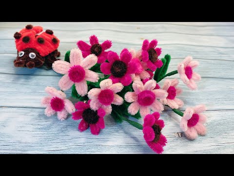 az モールフラワー　デイジー6束　枯れないお花　ハンドメイド　卒業・入学 az モールフラワー デイジー6束 枯れないお花 ハンドメイド 卒業