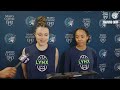 "It's Good To Be Here And Feel The Energy." | Kayla McBride and Lani White Training Camp Sound