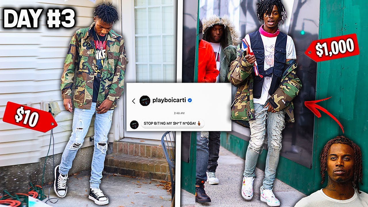 Dressing Like PLAYBOI CARTI For A WEEK.. ON A BUDGET!! **amazing results**