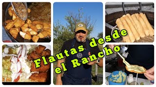 Flautas y Papas Coloradas desde el Rancho deliciosas 😋