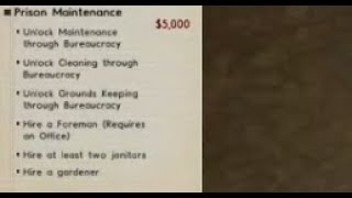 Prison Architect Tutorial: Prison Maintenance Grant