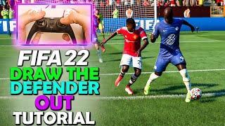 How to DRAW the DEFENDER OUT in FIFA 22 - OPEN UP GAPS & CREATE SPACE | FIFA 22 ATTACKING TUTORIAL