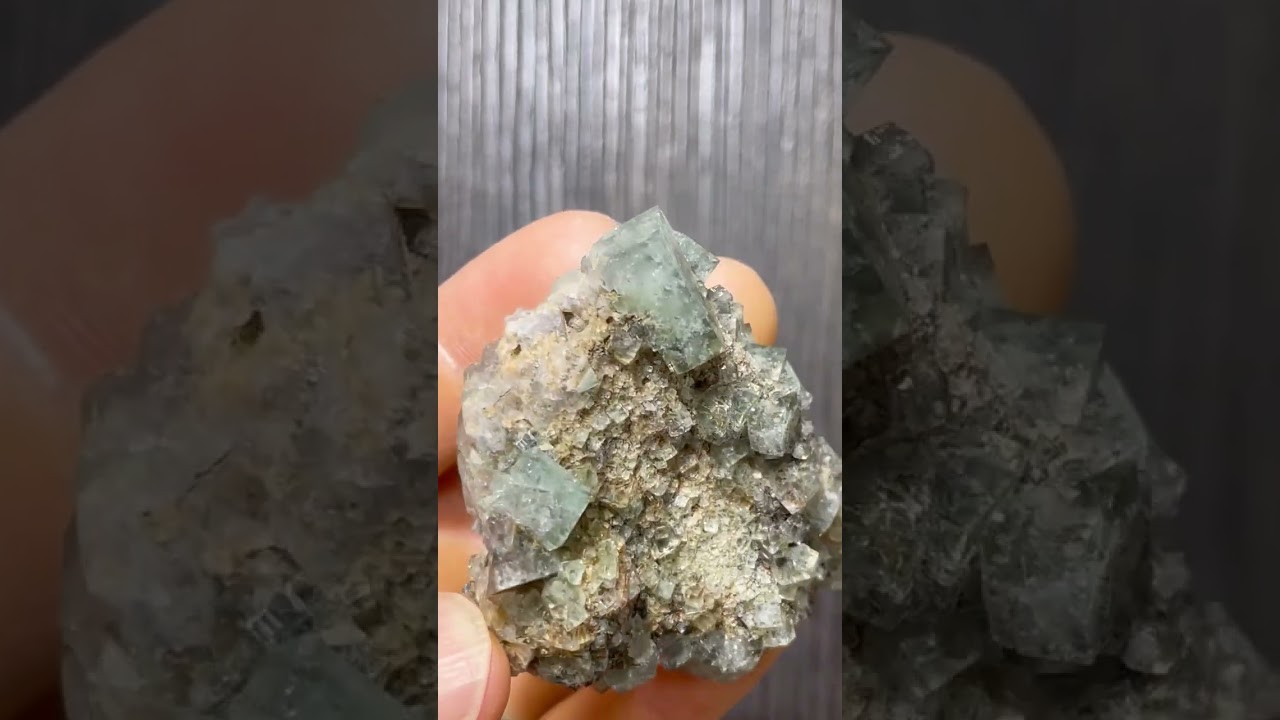 Lustrous Cubic Fluorite Crystals on Matrix from the Heights Mine in Weardale, England