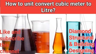 How to Unit convert cubic metre to Litre!!! Diamond Structural & Building Designing