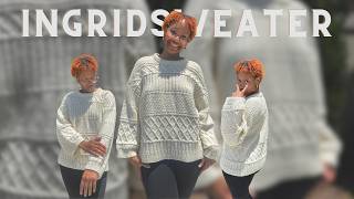 I'm knitting again! Ingrid Sweater by Petite Knit (full sweater vlog) 🧶 | handmade with kaye vlogs